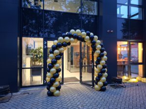 ballonnenboog zwart-metallic gold